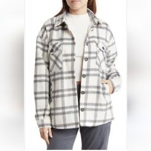 Thread & supply flannel shacket Size L. Great Condition